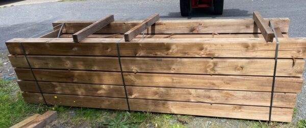 poteaux pin marron 145 x 145 mm