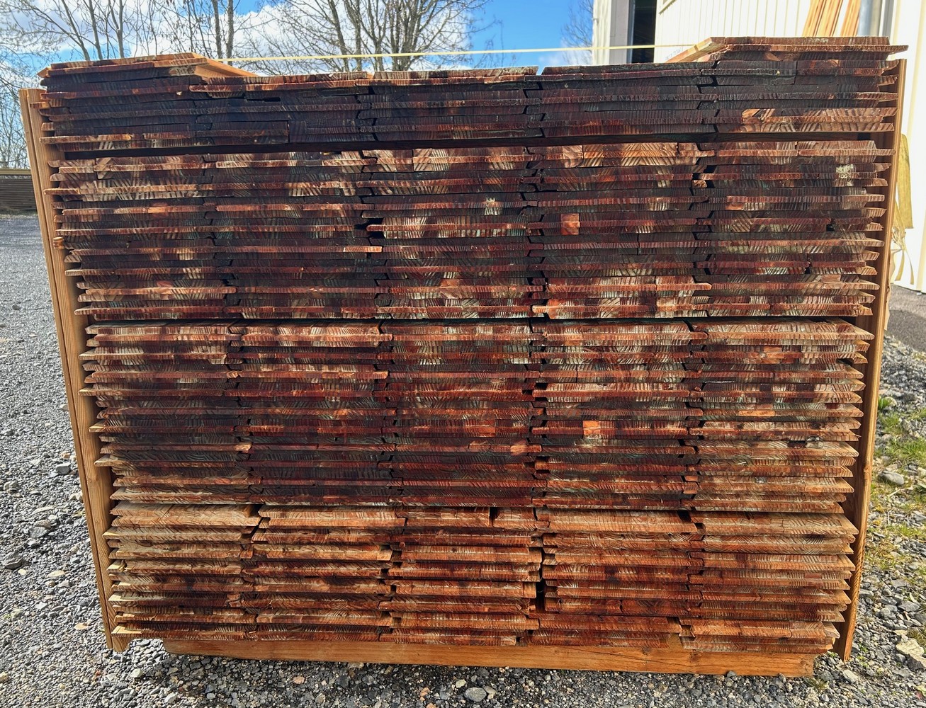 bardage marron 26 mm